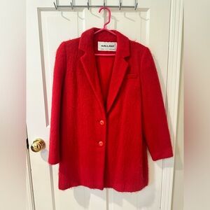 Vintage Gallant Size 8 Red Wool Jacket